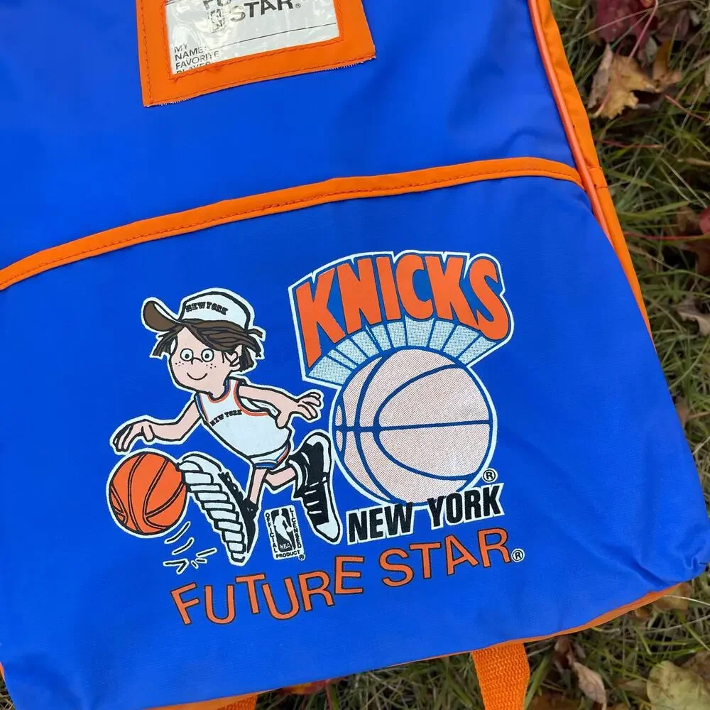 Vintage New York Knicks Future Star Kids Backpack With Zipper Pocket - Picture 2 of 6